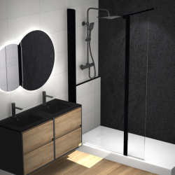 rénovation salle de bain morbihan 56 guidel plan 3D