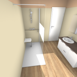 rénovation de salle de bain Finistère 29 plan 3D